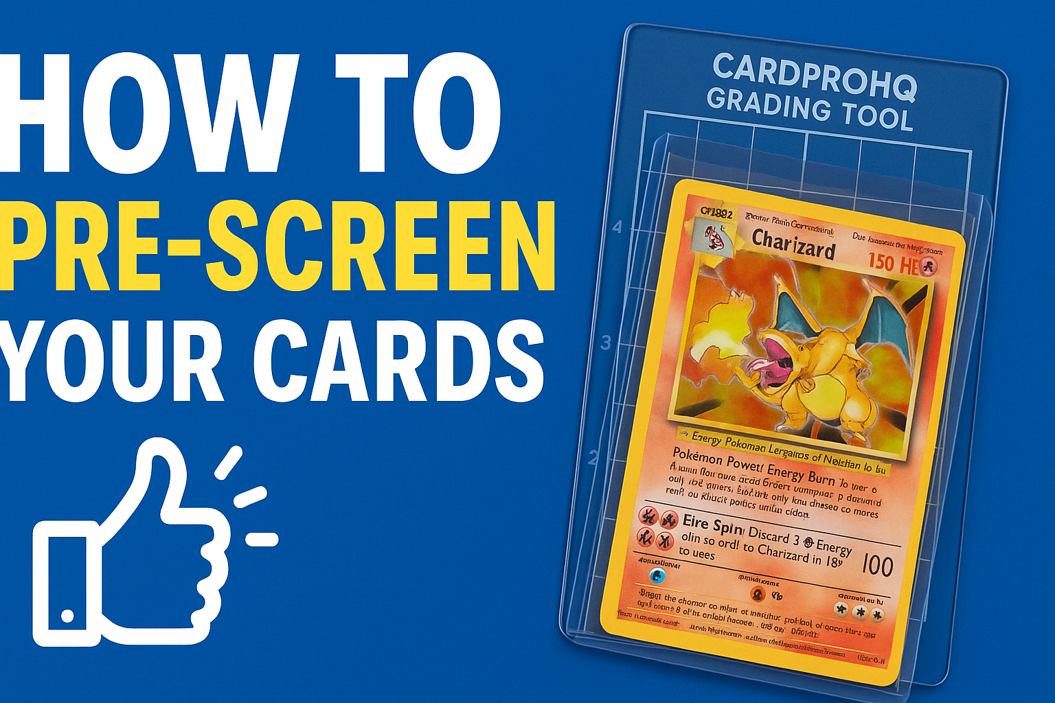 Load video: Using the grading tool kit to properly go over the steps for pre screening or pre grading a card before sending into get graded.