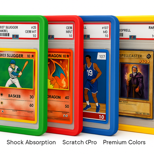 Silicone PSA Slab Protective Bumper – Fits PSA Graded Cards | Scratch & Shock Resistant Holder Guard (Multiple Colors)